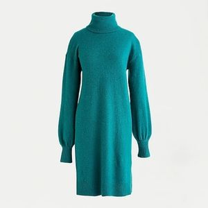 Turtleneck sweater dress in super soft yarn